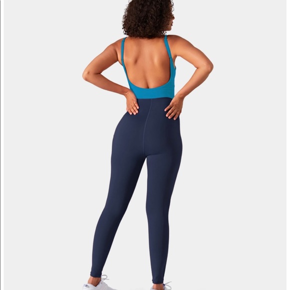 High Rise Color-Block 7/8 Jumpsuit - Picture 2 of 4